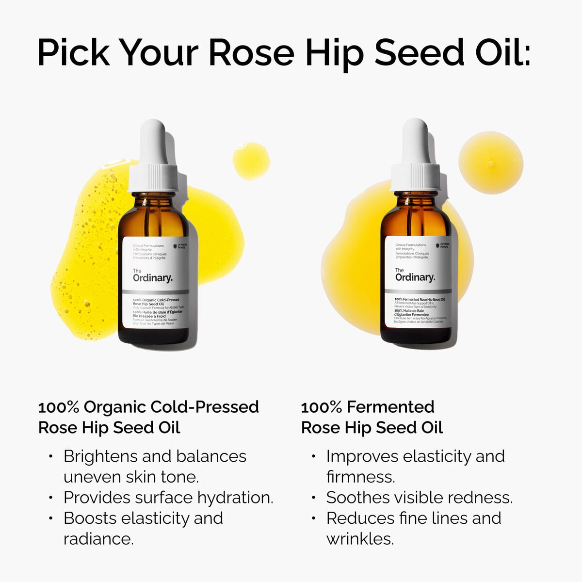 100% Organic Cold-Pressed Rose Hip Seed Oil - Fresh Notes